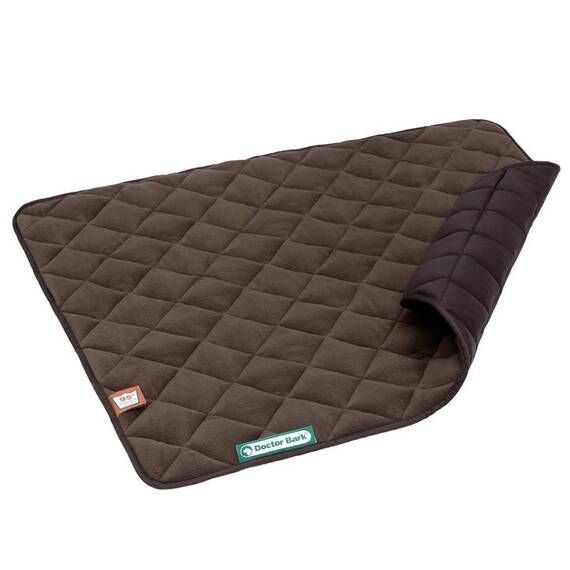 Fleece Hundedecke gesteppt, dunkelbraun