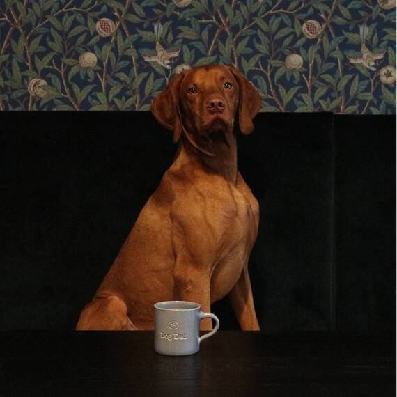 "Dog Dad" – handgefertigte Tasse aus Keramik