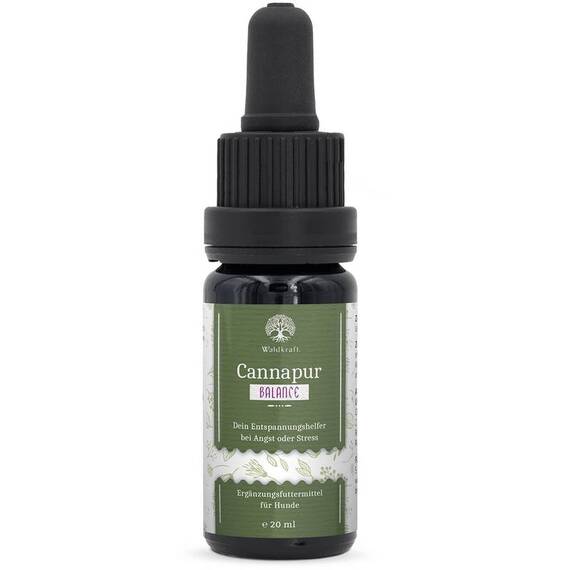 Beruhigungstropfen für Hunde CANNAPUR BALANCE mit CBD von Waldkraft