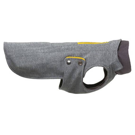 tQel Regenmantel für Dackel ZERMATT grau, gefüttert