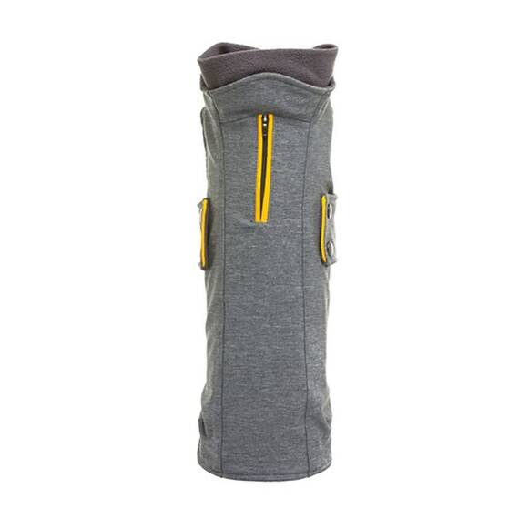 tQel Regenmantel für Dackel ZERMATT grau, gefüttert