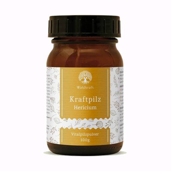 Mykotherapie Pulver KRAFTPILZE HERICIUM für Hunde • Waldkraft