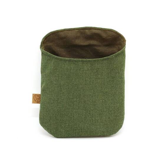 Leckerlibeutel für die Jackentasche • Limited Edition Waxed Cotton Spinach Green