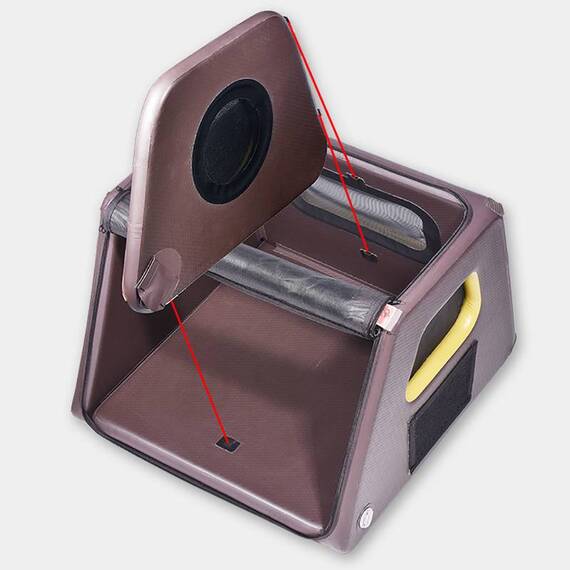 Trennwand für die Tami Dogbox (Rücksitz)