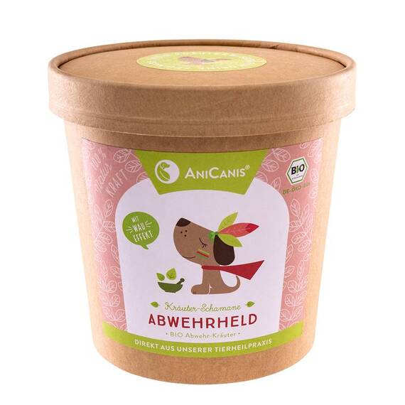 AniCanis ABWEHRHELD Bio-Immunbooster Kräutermix für Hunde, 125g