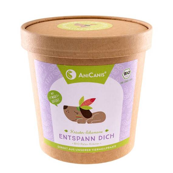 AniCanis ENTSPANN DICH Bio-Kräutermix Relax & Antistress für Hunde, 100g