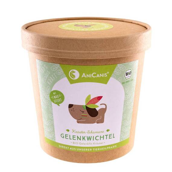 AniCanis GELENKWICHTEL Bio-Kräutermix für gesunde Hunde-Gelenke, 125g