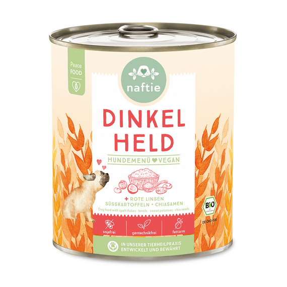 naftie veganes Nassfutter BIO DINKEL HELD+