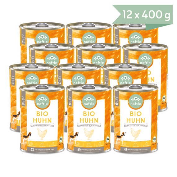 naftie Reinfleisch 100% BIO HUHN pur Sparpakete