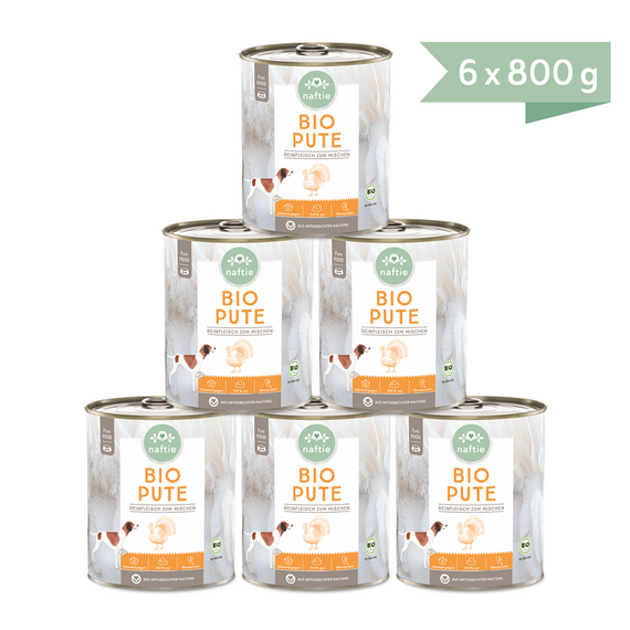 naftie Reinfleisch 100% BIO PUTE pur 800g Sparpakete