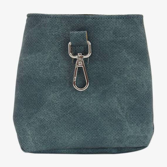 Leckerlibeutel mit Zugband und Karabiner SNACKER • deep teal