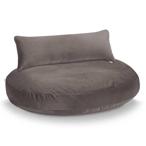 Luxus Hundebett PRADO OXFORD mit geflochtenem Rahmen von Laboni • stone