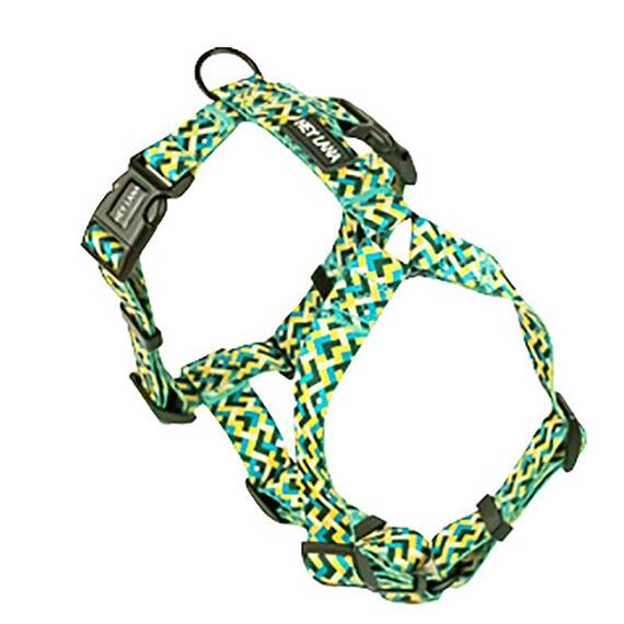 Y-Geschirr mit verstellbarem Brustgurt • gelb | grün