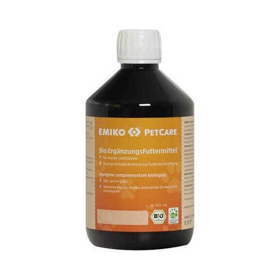 Emiko PetCare Bio-Ergänzungsfutter für Hunde & Katzen, 500ml