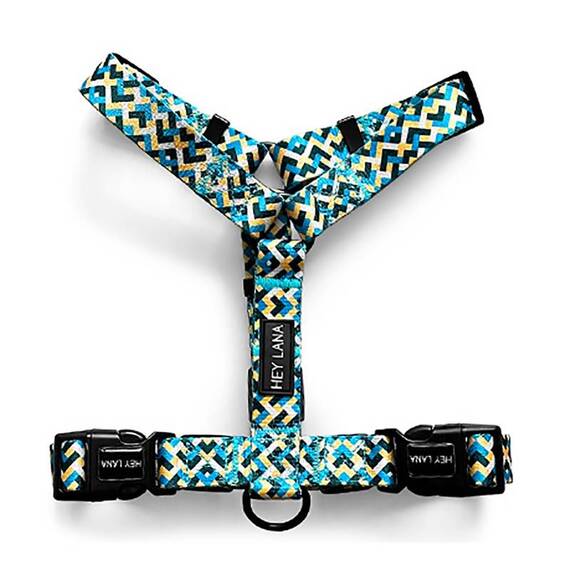 Y-Geschirr mit verstellbarem Brustgurt • gelb | grün