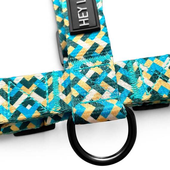 Y-Geschirr mit verstellbarem Brustgurt • gelb | grün