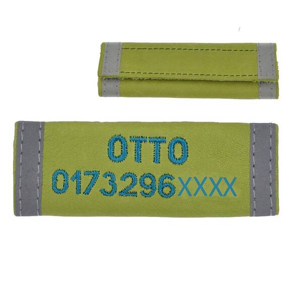 SOS Namensschild für den Hund mit Telefonnummer • Klettverschluss