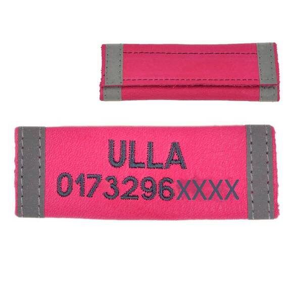 SOS Namensschild für den Hund mit Telefonnummer • Klettverschluss