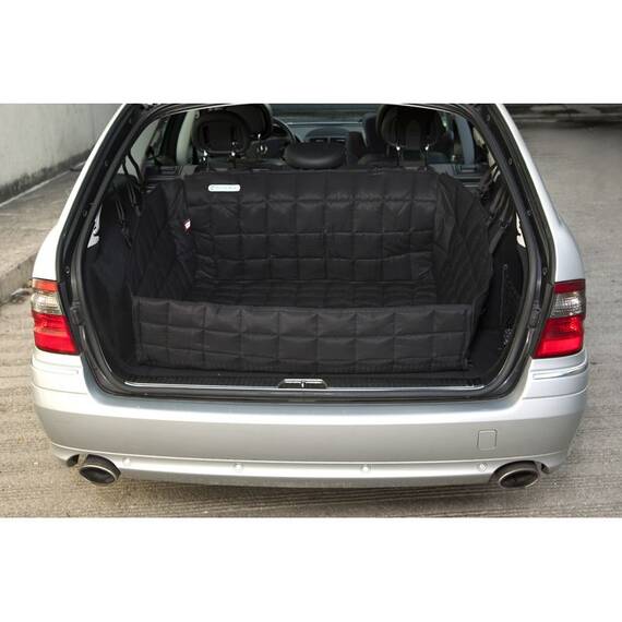 Hundedecke für den Kofferraum, gepolstert • schwarz
