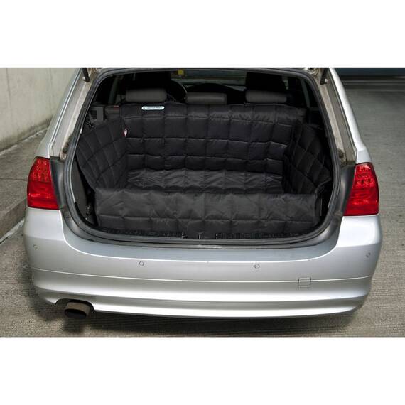 Hundedecke für den Kofferraum, gepolstert • schwarz