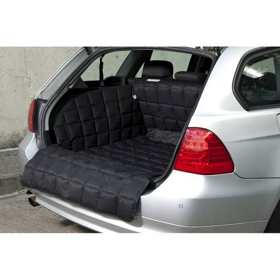 Hundedecke für den Kofferraum, gepolstert • schwarz