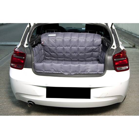 Hundedecke für den Kofferraum, gepolstert • grau