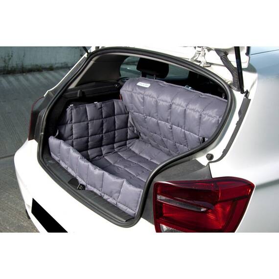 Hundedecke für den Kofferraum, gepolstert • grau