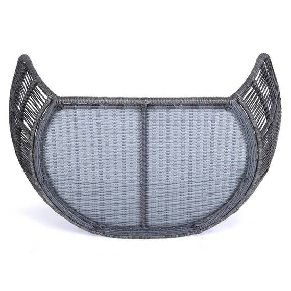 Luxus Hundebett PRADO OXFORD mit geflochtenem Rahmen von Laboni • weinrot