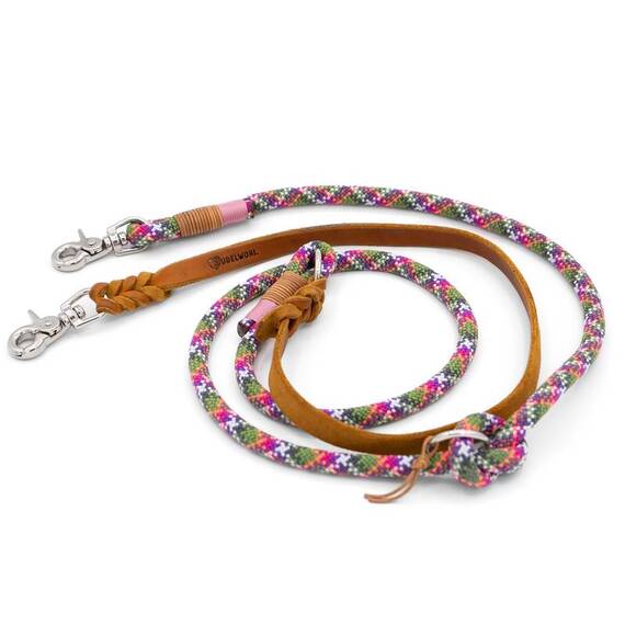 Verstellbare Leine FAIRY LIGHTS aus Kletterseil und Leder