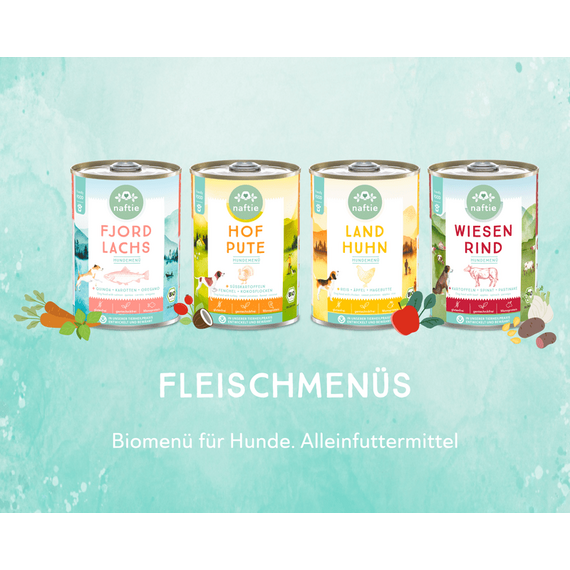 naftie Nassfutter BIO WIESEN RIND+