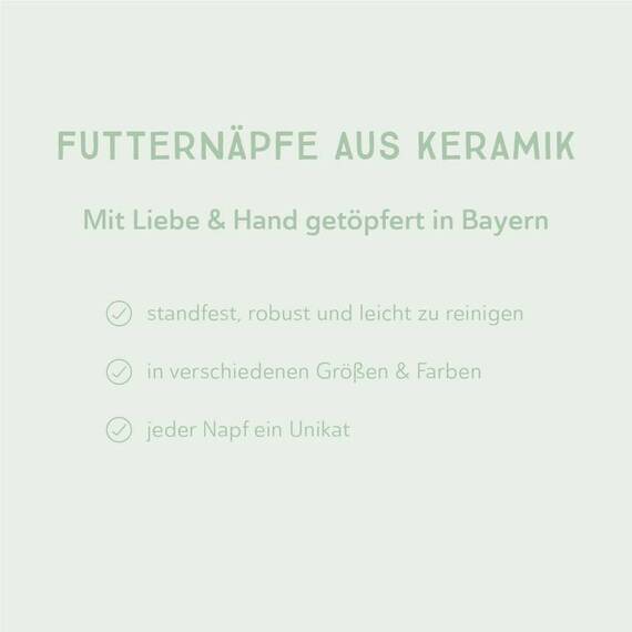 naftie Keramiknapf Harmonie schwarz anthrazit für Hunde & Katzen
