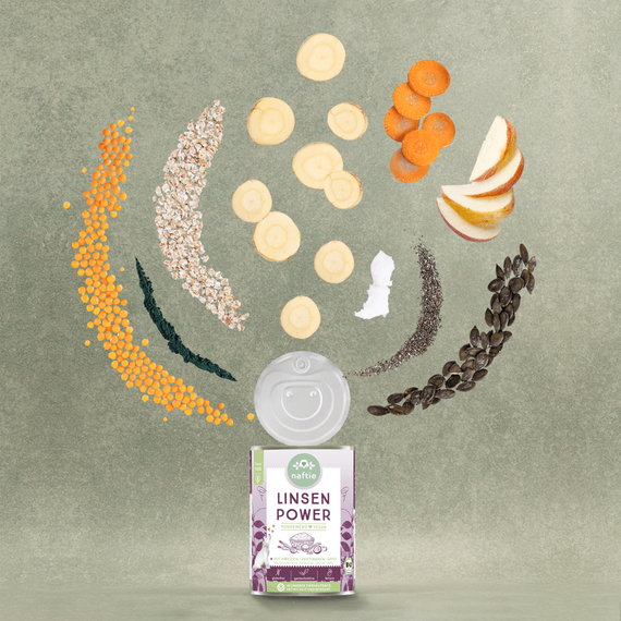 naftie veganes Nassfutter BIO LINSEN POWER+