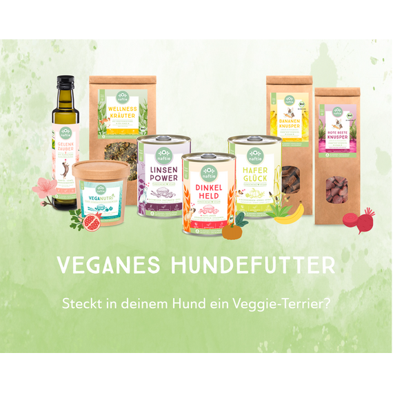 naftie veganes Hundefutter Nassfutter Bio Testpaket
