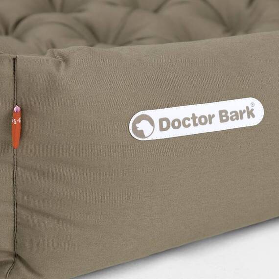 Hundebett orthopädisch goldbraun • Doctor Bark • waschbar bei 95°C