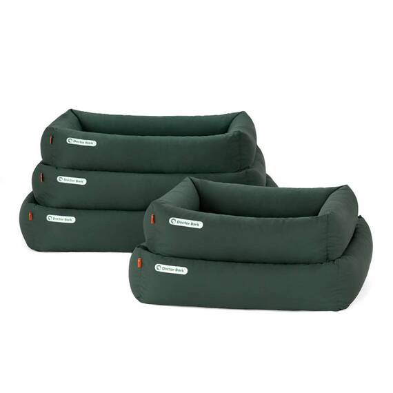 Hundebett orthopädisch grün • Doctor Bark • waschbar bei 95°C