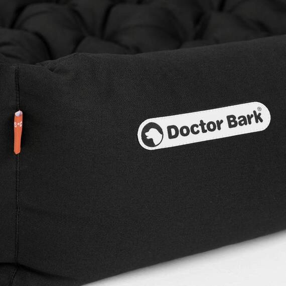 Hundebett orthopädisch schwarz • Doctor Bark • waschbar bei 95°C