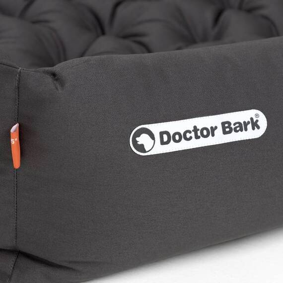 Hundebett orthopädisch grau • Doctor Bark • waschbar bei 95°C