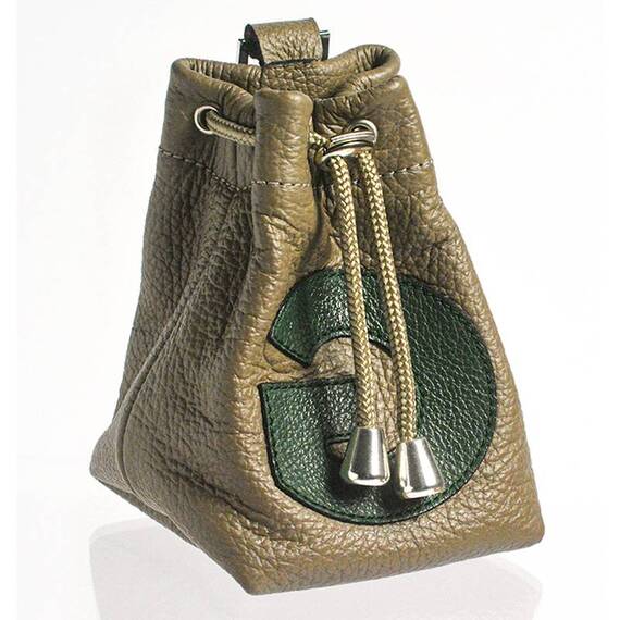 Leckerlibeutel aus Leder WALLY in taupe