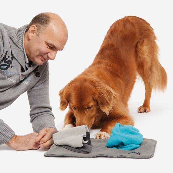 Mini Schnüffelteppich für den Hund SNIFFPAD ELEMENTS SINGLE türkis • Knauder's Best