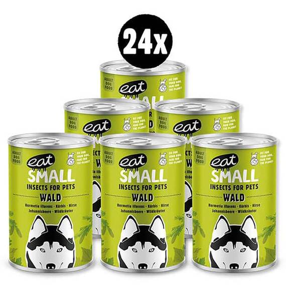 SPARPAKET Insekten Nassfutter für Hunde WALD • Eat Small