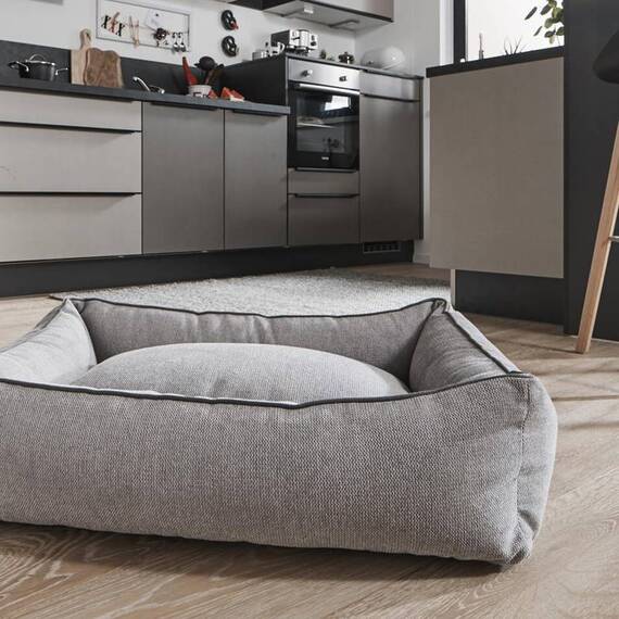 Orthopädisches Hundebett ECO HELLGRAU • nachhaltig