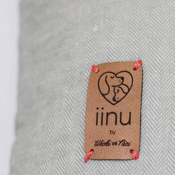 Zirbenkissen für den Hund • Flanell Salbeigrün