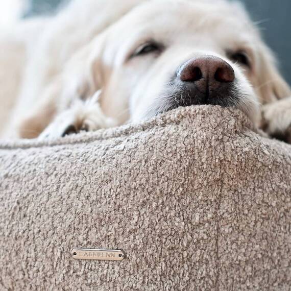 Hundebett Bouclé beige • Labbvenn BUKLAA light beige