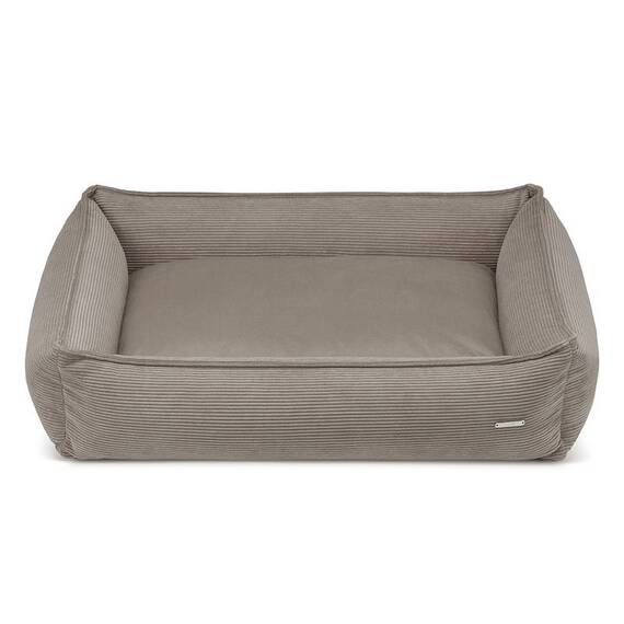 Hundebett Cord hellbraun • Labbvenn STRIPPO mokka