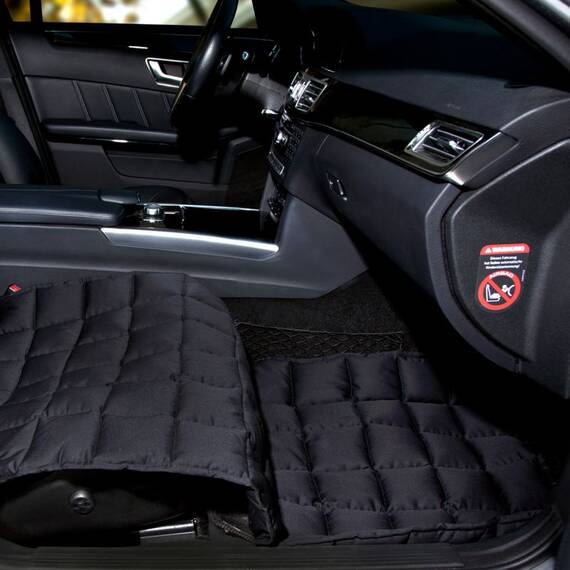 Beifahrersitz Autodecke für Hunde • schwarz • waschbar 95 Grad