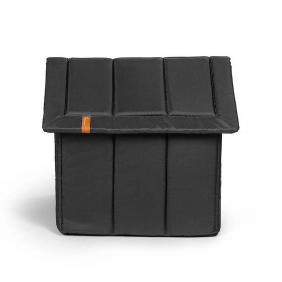 Hundehöhle mit abnehmbarem Dach • 'Home' grau