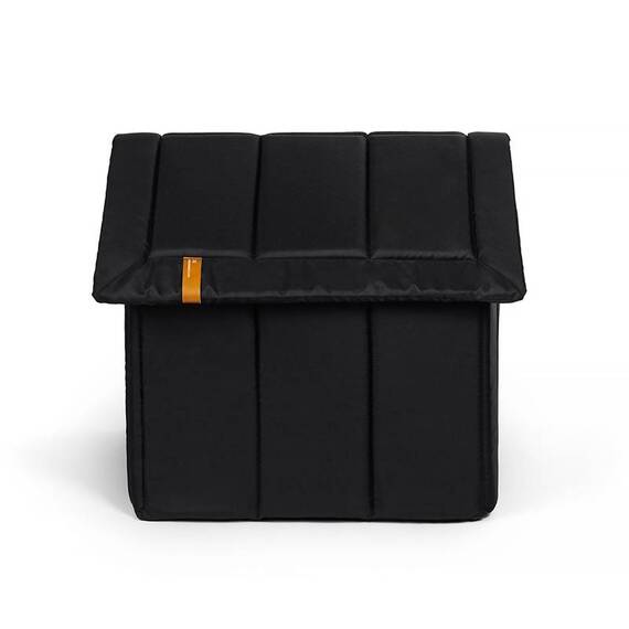 Hundehöhle mit abnehmbarem Dach • 'Home' schwarz