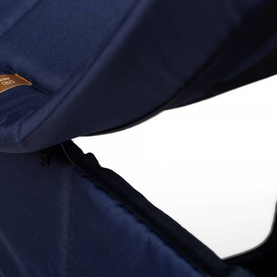 Hundehöhle mit abnehmbarem Dach • 'Home' dunkelblau