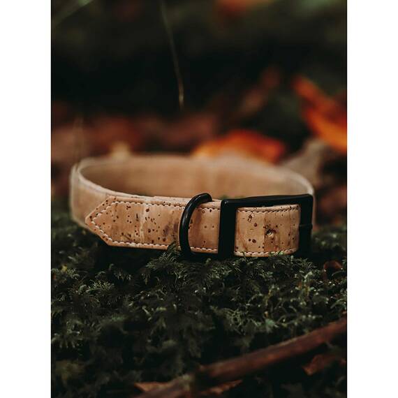Korkleder-Halsband, verstellbar • Bento Klassisch Kork