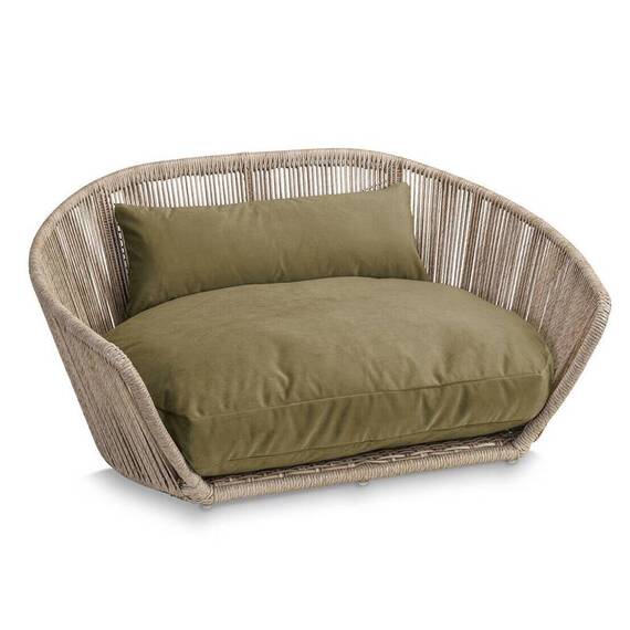 Luxus Hundebett VOGUE Oxford • oliv